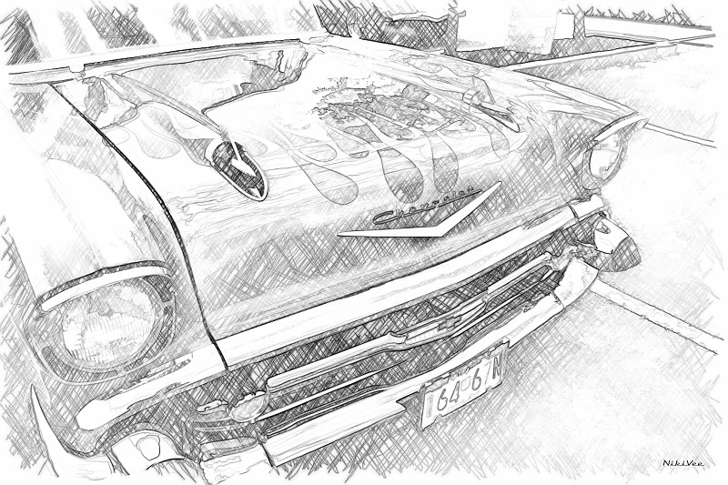 800x533 Photo Chevy - 57 Chevy Drawing