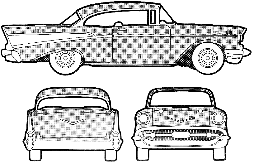 816x526 Roger Scarberry's Chevy Themothman Wikia Fandom Powered - 57 Chevy Drawing