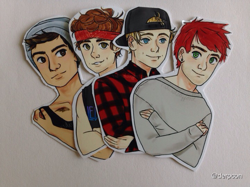 500x375 Cartoons - 5sos Drawings
