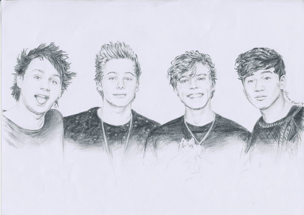 1024x724 drawing it is pretty good five seconds of summer - 5sos Drawings