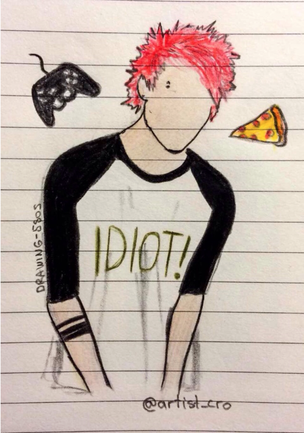 1038x1478 Drawing Drawingsamppaintings Drawing, Fan Art - 5sos Drawings