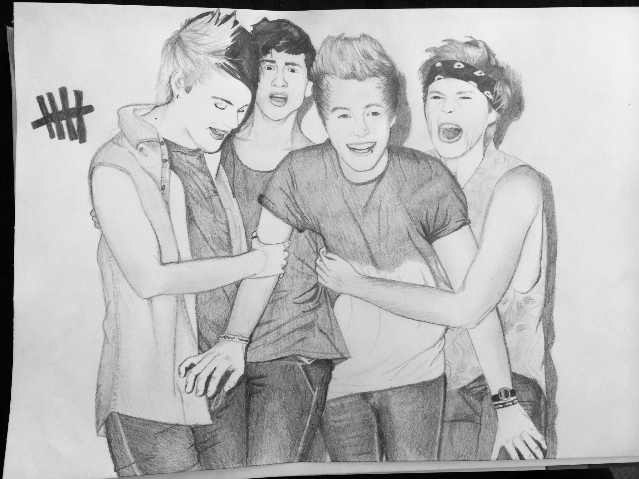 2048x1536 Not My Drawingbut Amazing Fan Art - 5sos Drawings