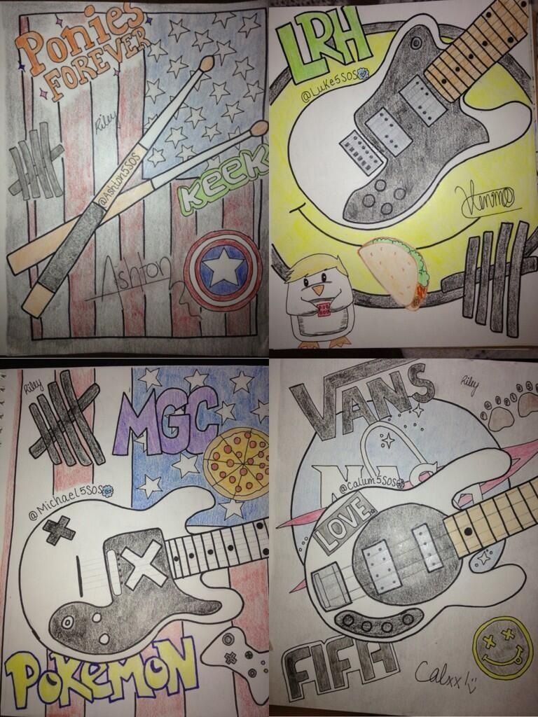 768x1024 i love this so much in seconds of summer - 5sos Drawings