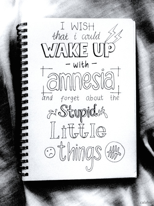 500x669 mine lyrics fan art drawings amnesia seconds of summer - 5sos Drawings