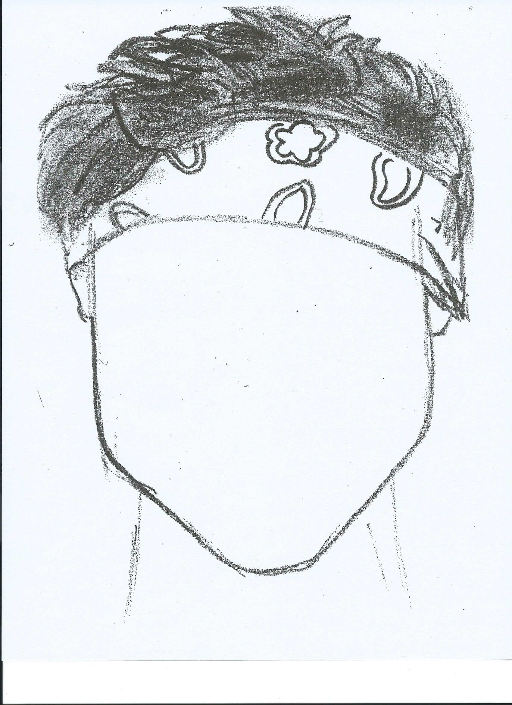 1700x2338 sketch of ashton irwin copied onto a full piece of cardstock - 5sos Drawings