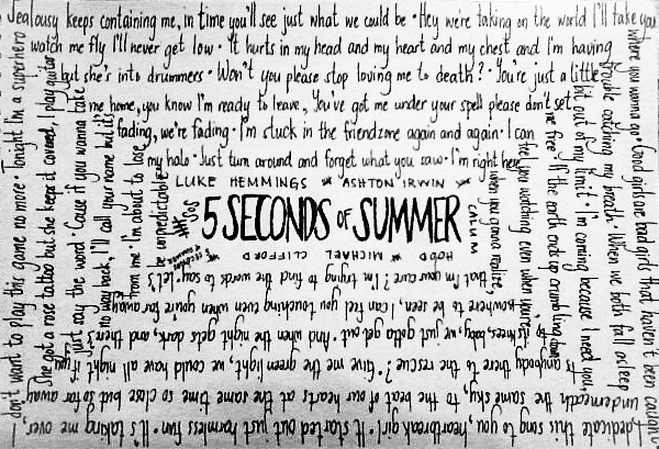 600x409 seconds of summer images lyric draw wallpaper and background - 5sos Lyric Drawings