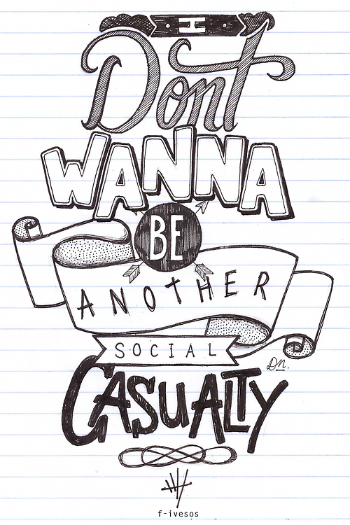 500x750 Lyrics Drawings So Save Me From Who I'm Supposed To Be - 5sos Lyric Drawings
