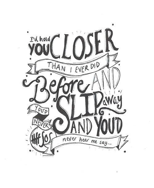 500x609 Tumblr Lyrics Drawings - 5sos Lyric Drawings