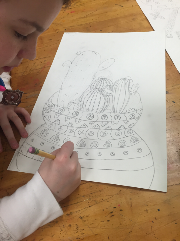 600x800 Grade Southwest Still Life Drawings - 5th Grade Drawings