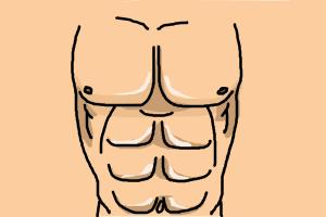 300x200 How To Draw Abs - 6 Pack Abs Drawing. 
