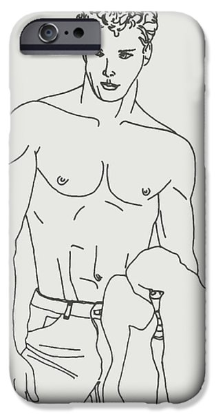 Six Pack Abs Iphone Cases Fine Art America - 6 Pack Abs Drawing. 