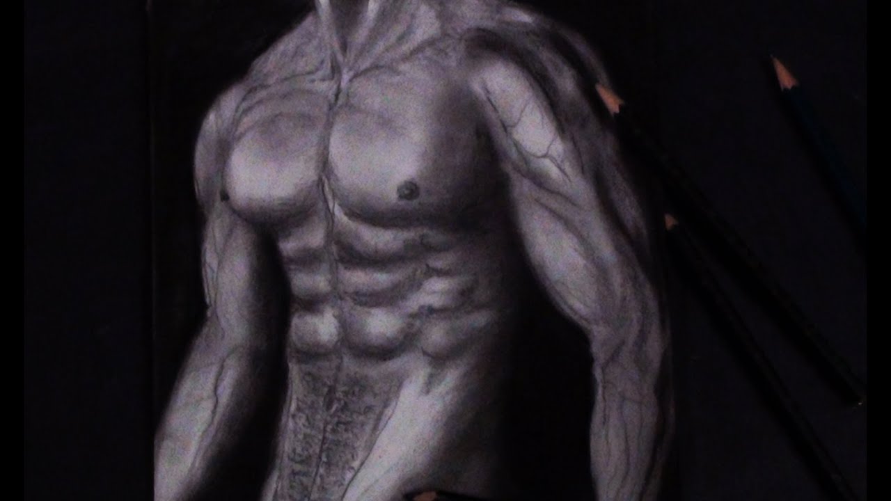 1280x720 how to draw human, six pack abs - 6 Pack Abs Drawing