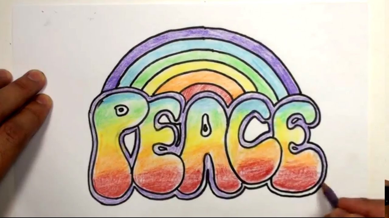 1280x720 How To Write Peace - 60s Drawings