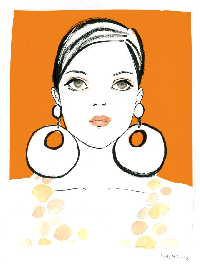 640x856 Kitty N Wong Draws Drawings Orange You Sad You Didn't Grow Up - 60s Drawings