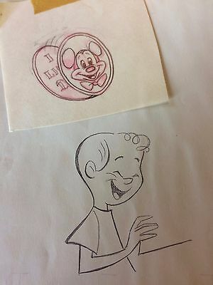 300x400 six piece disney art drawings or dumbo mickey donald duck - 60s Drawings