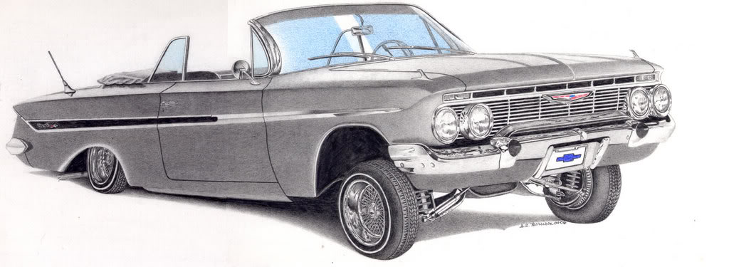 Impala Artist Renderings - 64 Impala Drawing. 