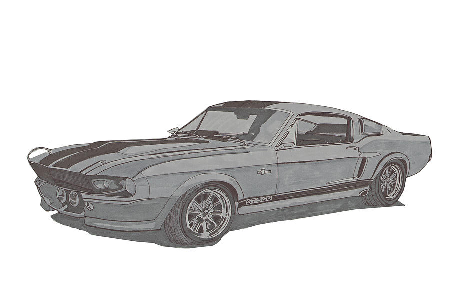 67 Mustang Drawing at PaintingValley.com | Explore collection of 67 ...