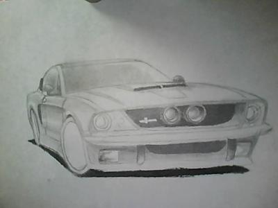 400x300 Concept Shelby Mustang Gt Drawing - 67 Mustang Drawing