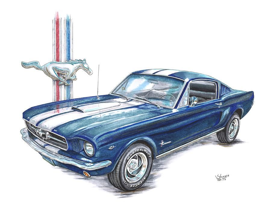 900x706 Mustang Drawing - 67 Mustang Drawing