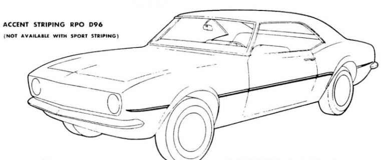 767x320 Ss Striping Confusion - 68 Camaro Drawing