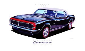 300x181 camaro drawings fine art america - 68 Camaro Drawing