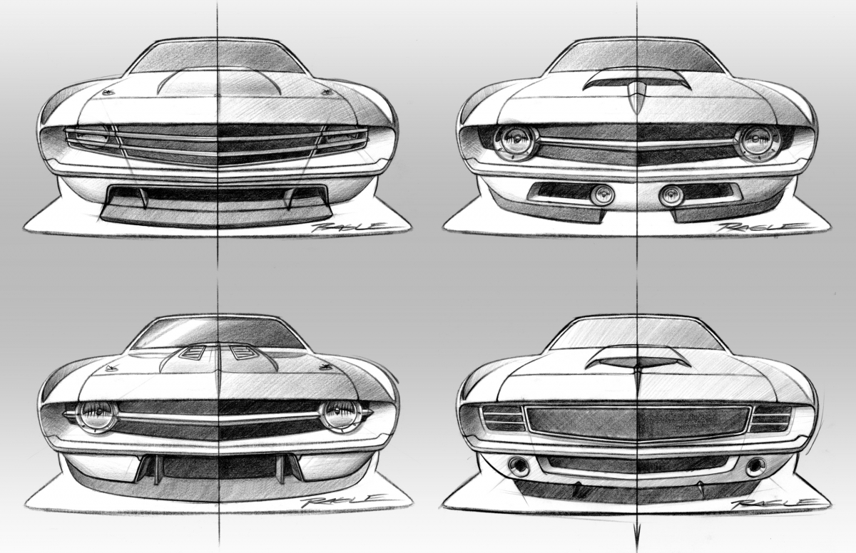 Camaro Ragle Design - 69 Camaro Drawing. 