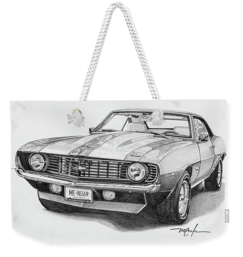 800x845 camaro weekender tote bag for sale - 69 Camaro Drawing
