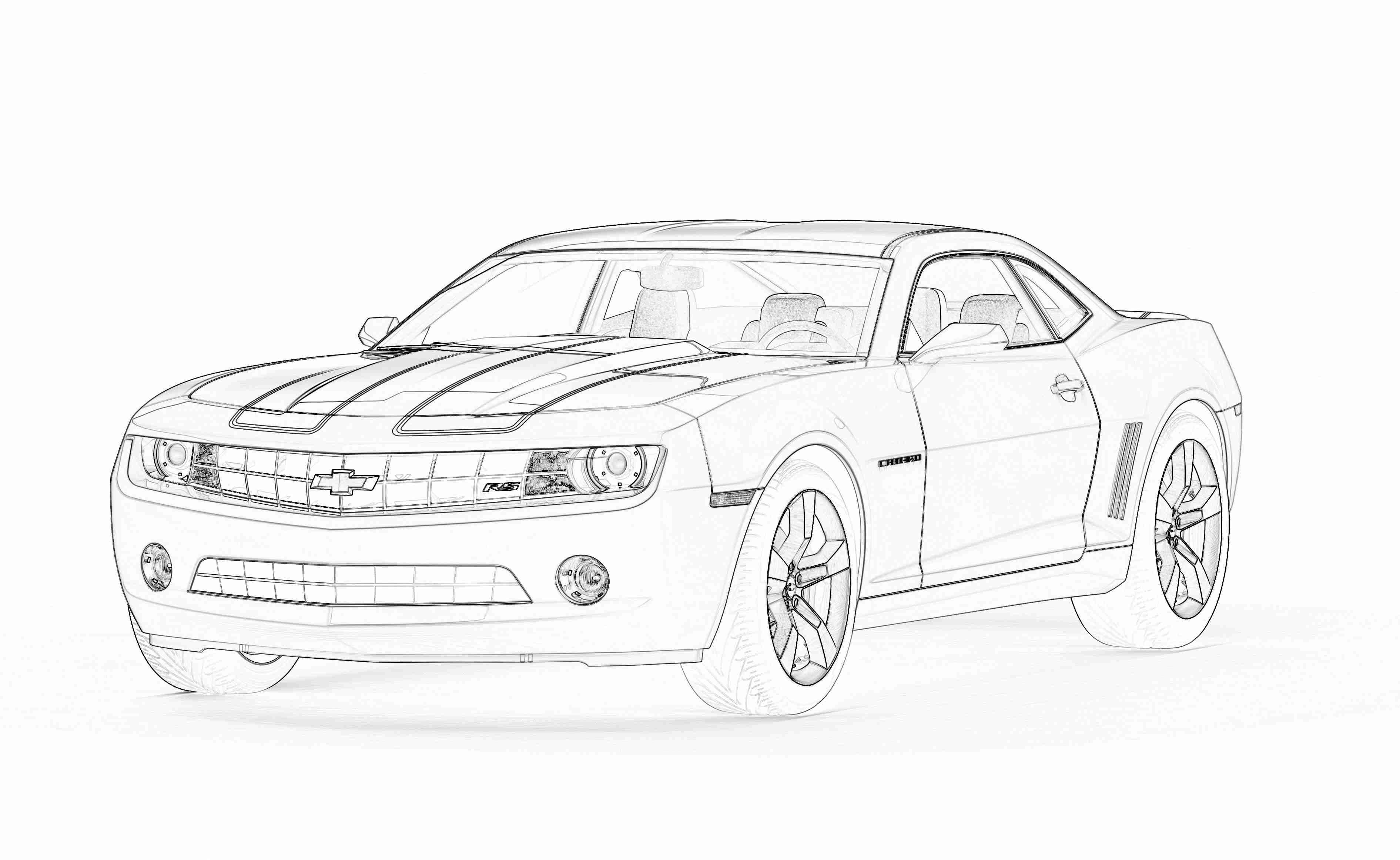 Project Ideas Camaro Coloring Pages - 69 Camaro Drawing. 
