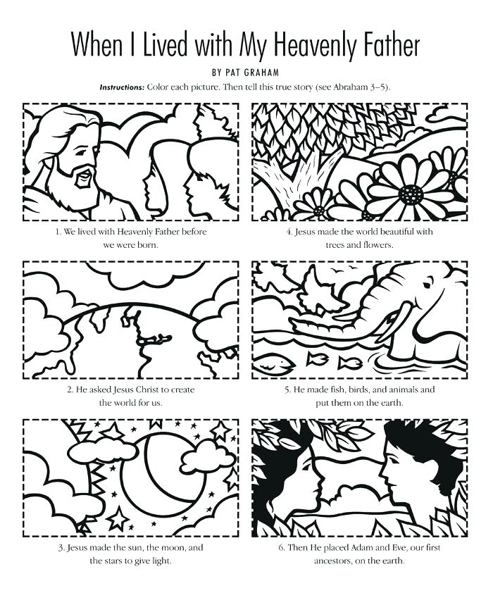 700x842 creation color pages days of creation coloring pages days - 7 Days Of Creation Drawing