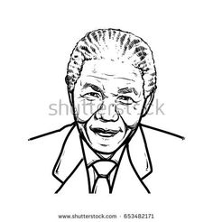 236x246 How To Draw Nelson Mandela, Nelson Mandela Step Black History - 7 Drawing