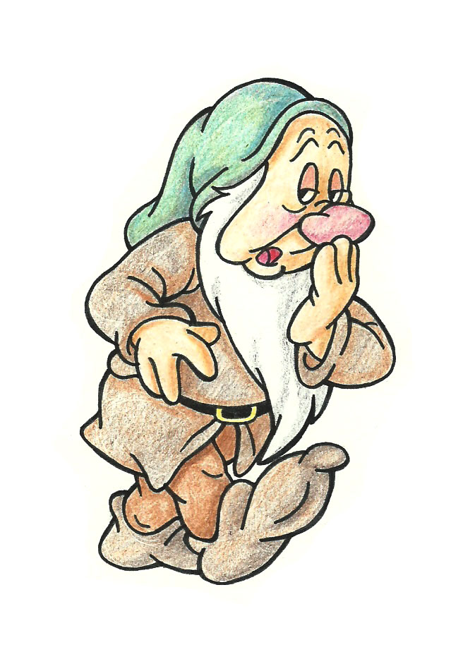 656x941 how to draw sleepy from the seven dwarfs steps - 7 Dwarfs Drawing