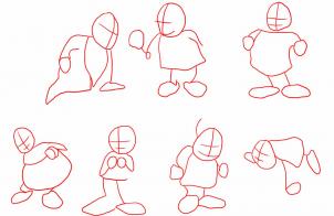 302x196 how to draw how to draw the seven dwarfs from snow white - 7 Dwarfs Drawing