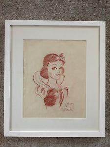 225x300 vintage walt disney snow white dwarfs concept art drawing - 7 Dwarfs Drawing