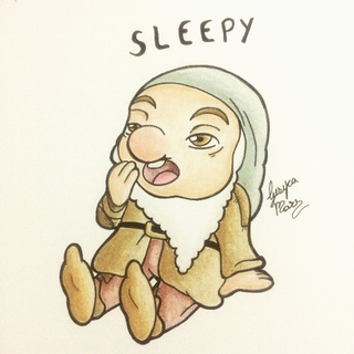 320x320 chibi week day sleepy days = dwarfs today looks so sleepy - 7 Dwarfs Drawing