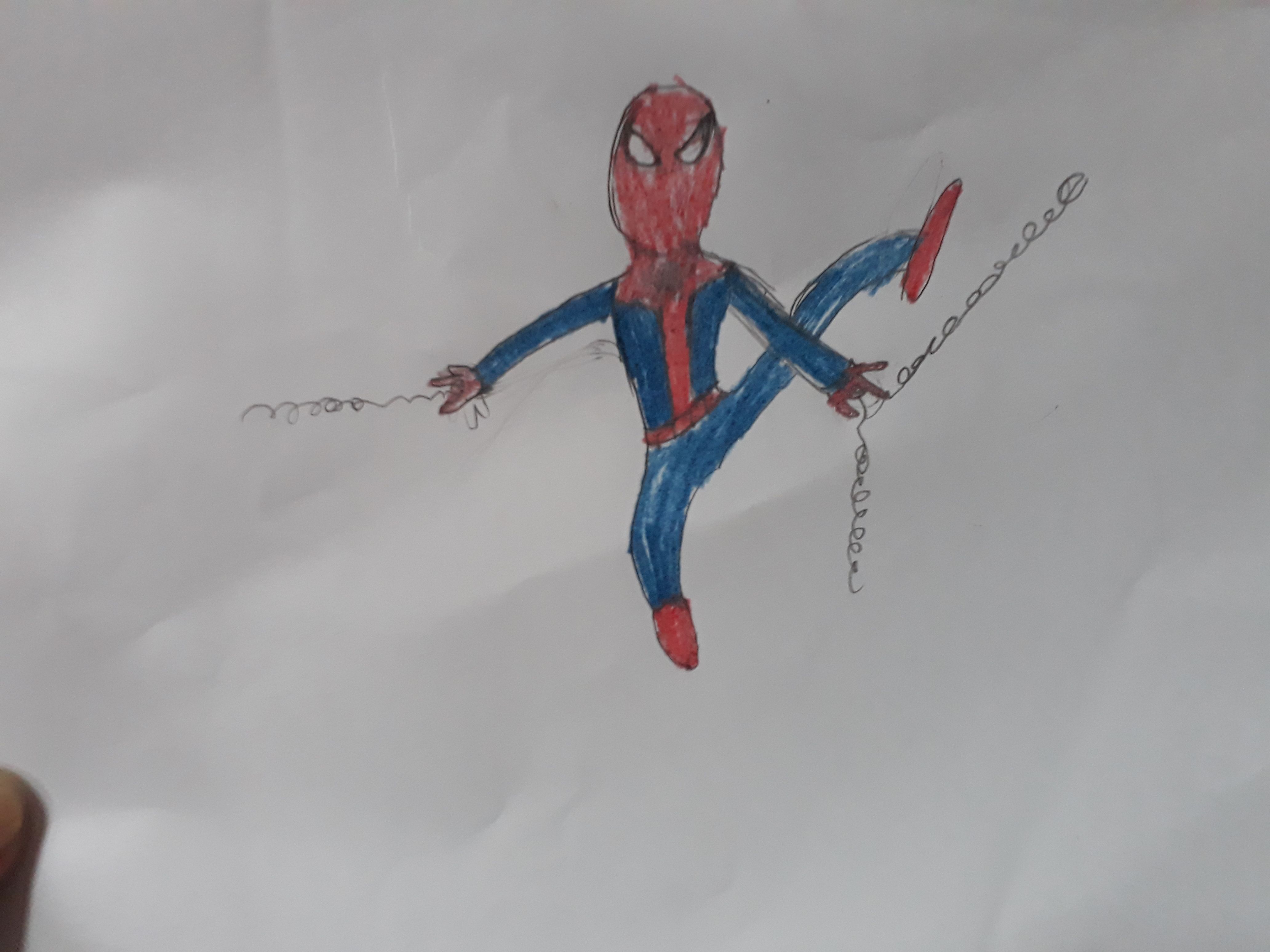 4128x3096 My Year Old Son's Spiderman Drawing Steemit - 7 Year Old Drawings