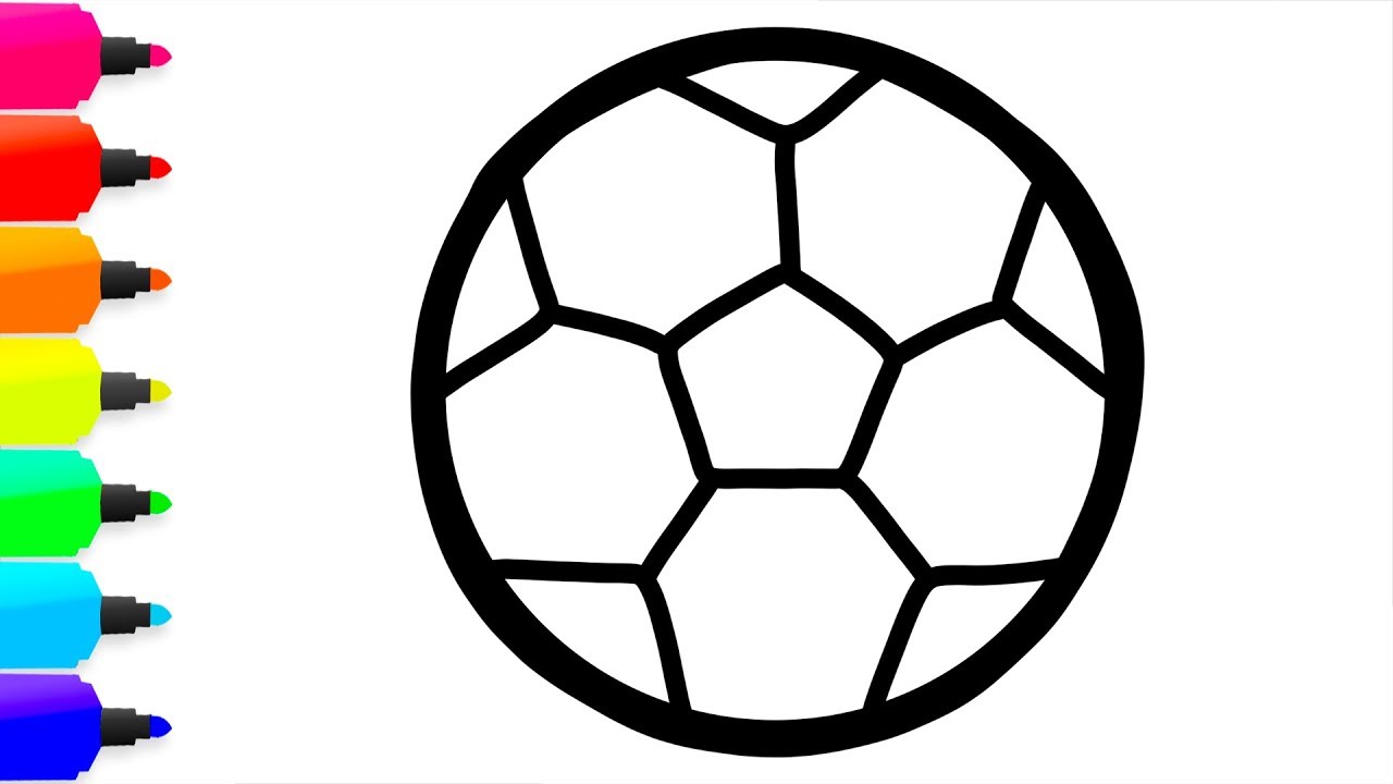 1280x720 Coloring Balls Painting For Toddlers And Drawing For Kids - 8 Ball Drawing