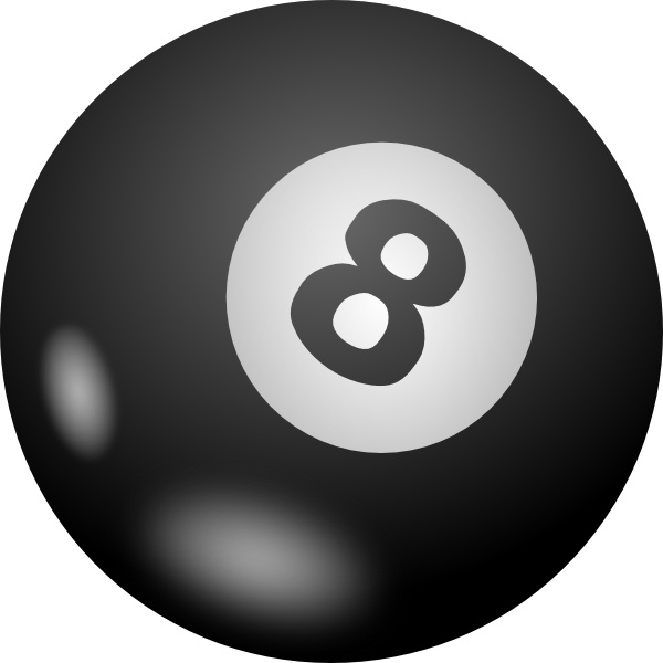 600x600 Eight Ball Clip Art Free Vector In Open Office Drawing - 8 Ball Drawing