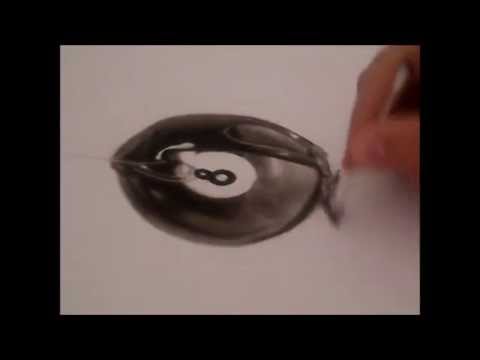 480x360 Magic Ball Drawing In Charcoal Emre - 8 Ball Drawing