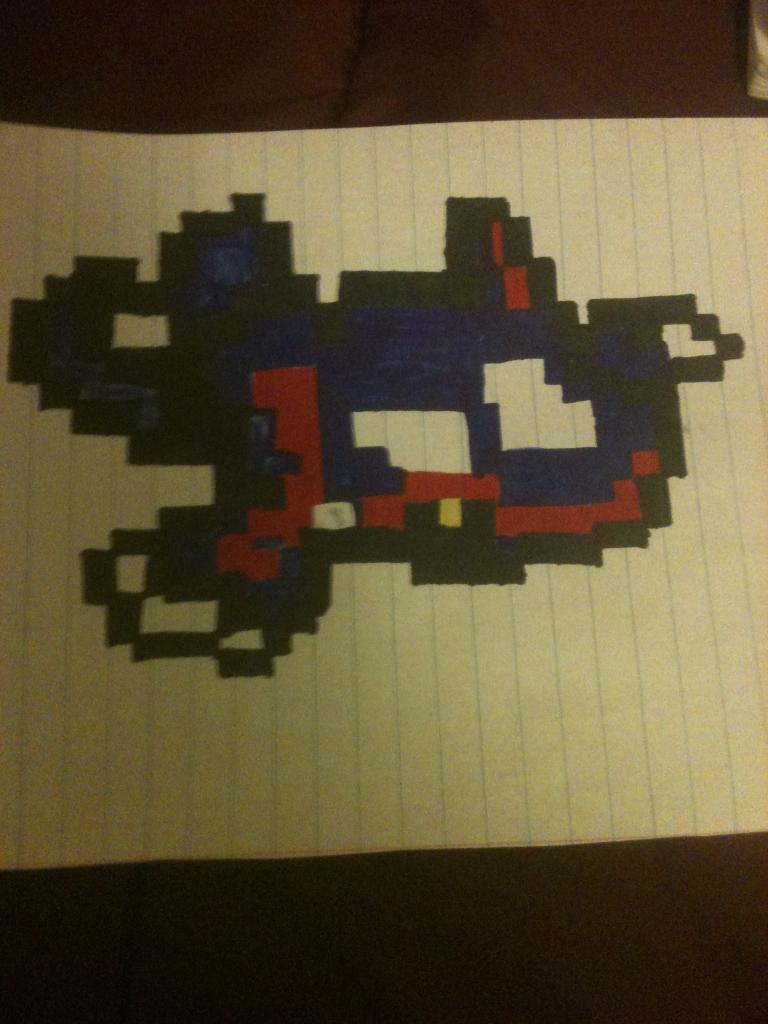 768x1024 Kyogre Bit Drawing Pokemon - 8 Bit Drawing