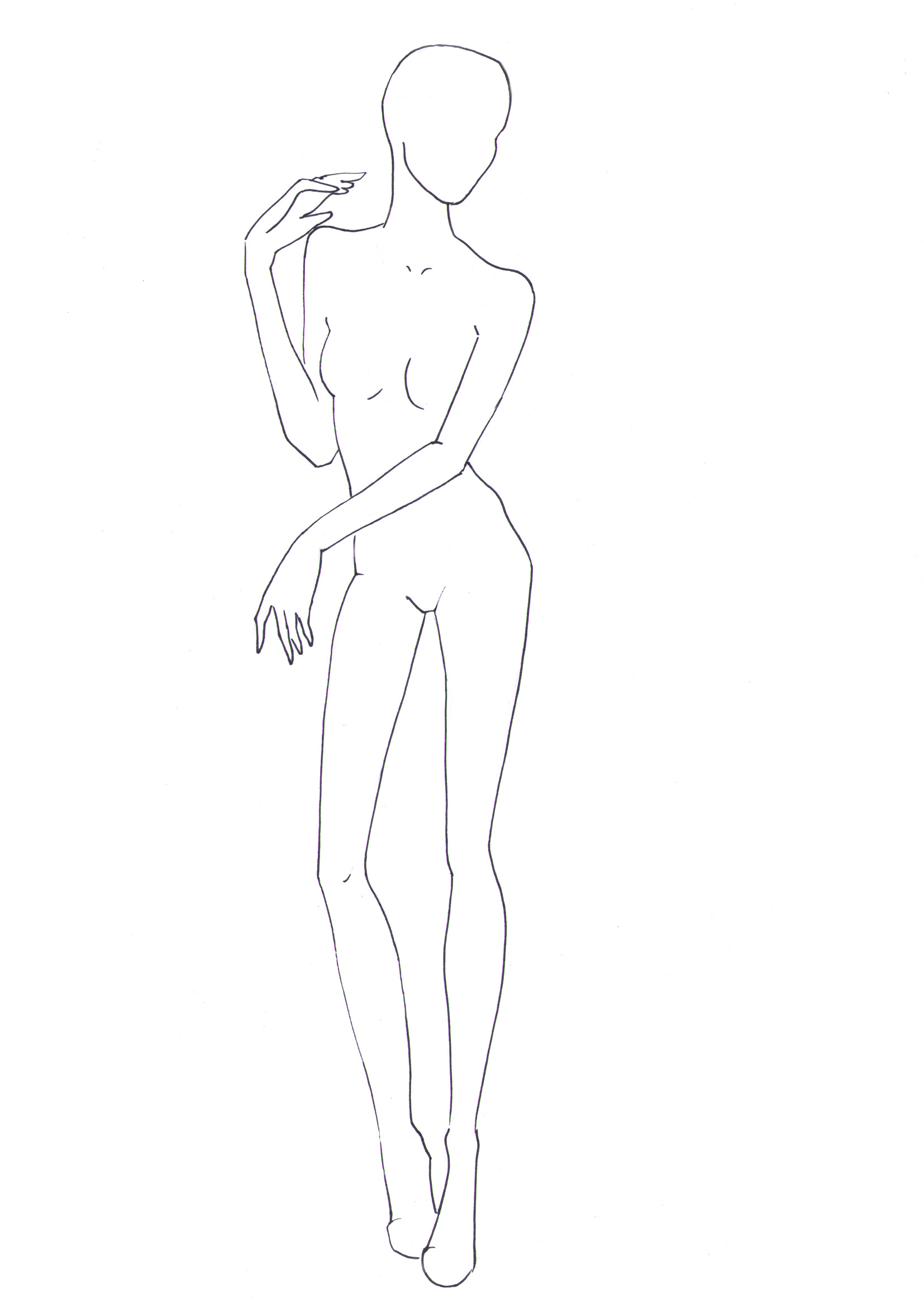 1654x2339 Figure Template I Draw Fashion - 8 Head Figure Drawing