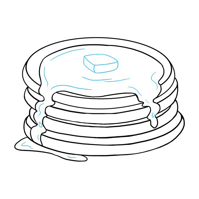 680x678 how to draw pancakes - 9 Drawing