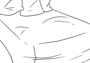 300x210 how to draw a bed step - A Bed Drawing
