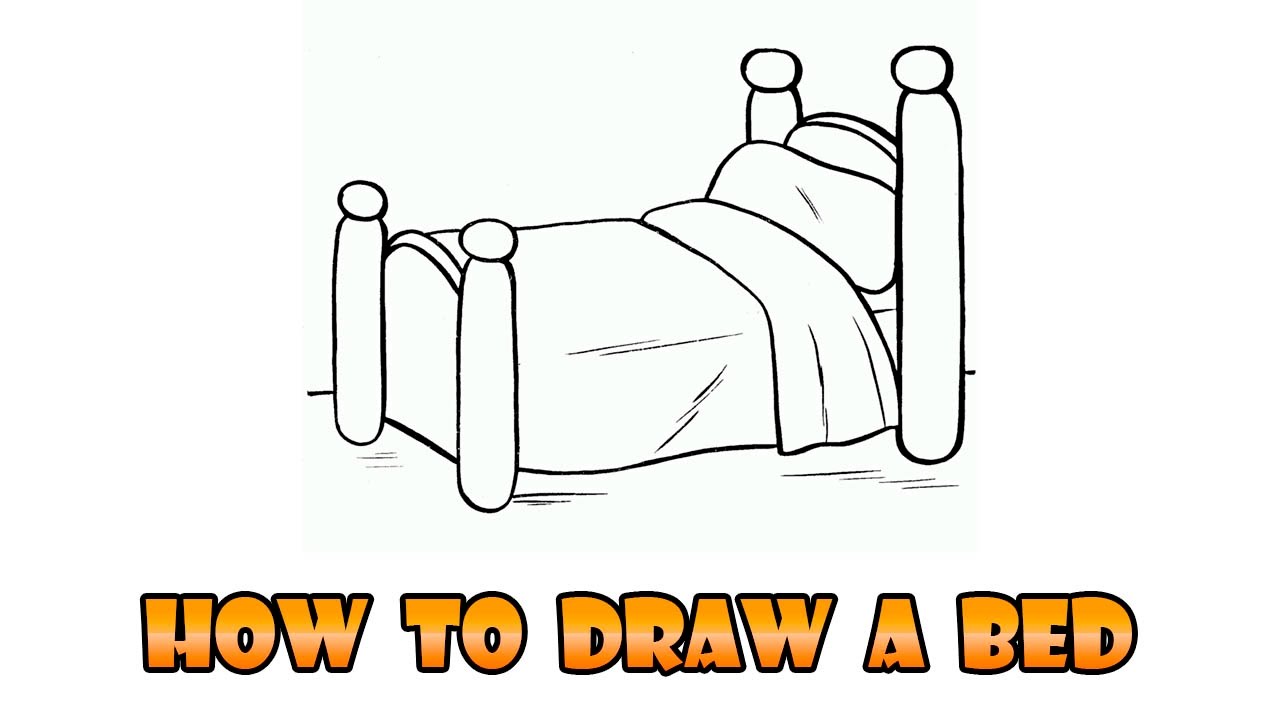 1280x720 how to draw bed - A Bed Drawing