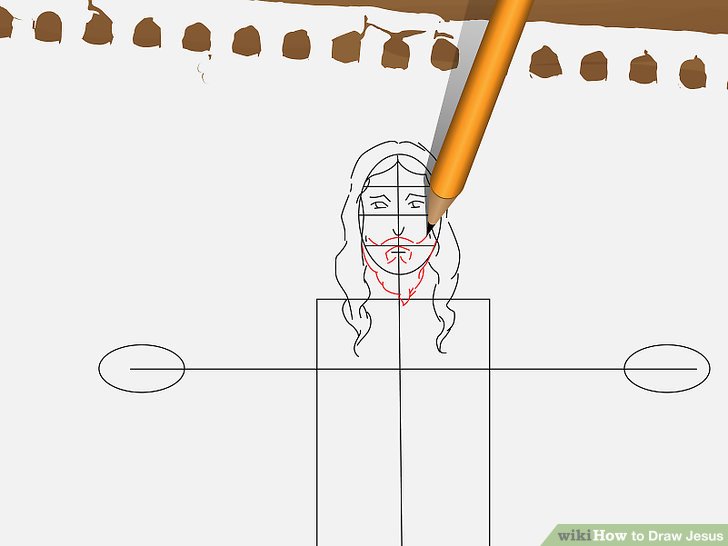 728x546 How To Draw Jesus Steps - A Drawing Of Jesus