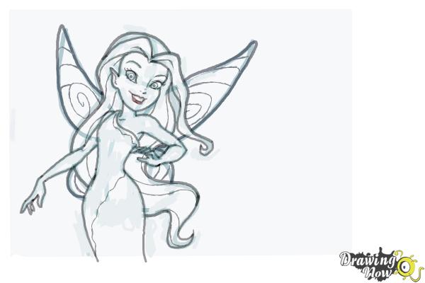 600x400 how to draw silvermist from tinkerbell - A Drawing Of Tinkerbell