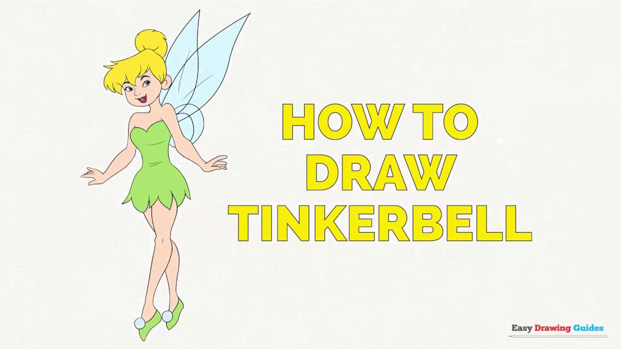 1280x720 How To Draw Tinkerbell In A Few Easy Steps Drawing Tutorial - A Drawing Of Tinkerbell