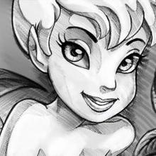 220x220 How To Draw How To Draw Tinkerbell Easy - A Drawing Of Tinkerbell