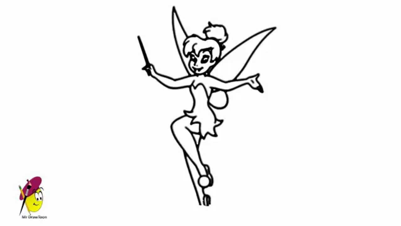 1280x720 tinkerbell how to draw tinkerbell - A Drawing Of Tinkerbell