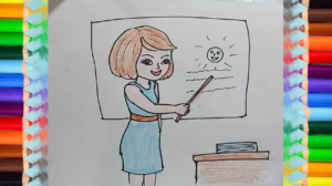300x168 How To Draw A Teacher Cute And Easy Step - A Teacher Drawing
