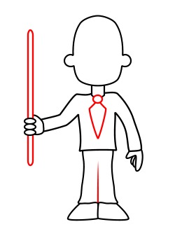 250x327 Drawing A Cartoon Teacher - A Teacher Drawing